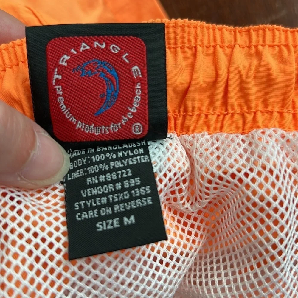 Triangle Swim Shorts Trunks Size M In Orange